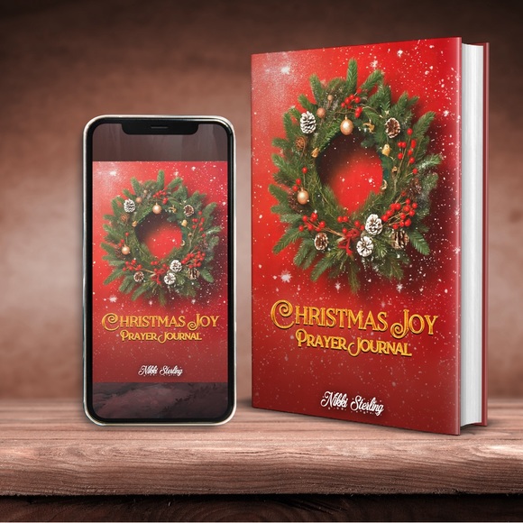 Christmas Joy Prayer Journal Daily Writing Notebook Holiday Gift Devotional - Picture 5 of 7